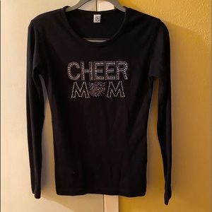 $15 Black long sleeve T-shirt for Cheer Mom